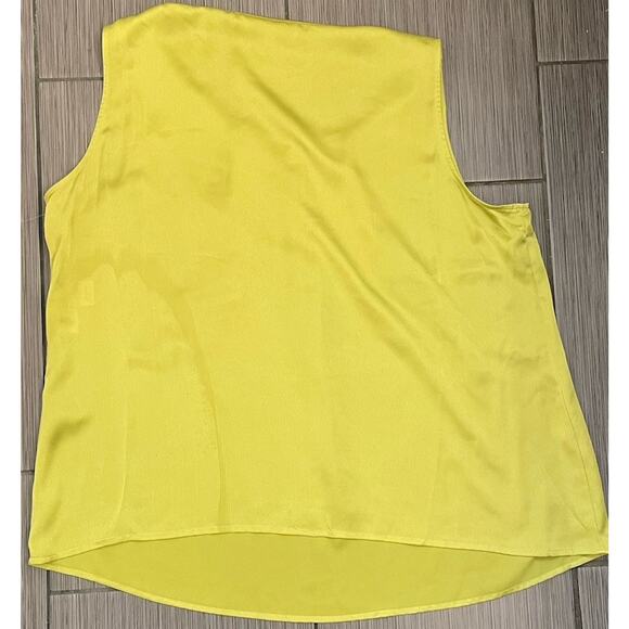 Kasper Line Green Pleated Satin Tank Top Size 2X NWT - Picture 4 of 5